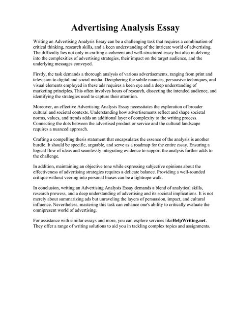how to analyze an advertisement|good ads to analyze for an essay.
